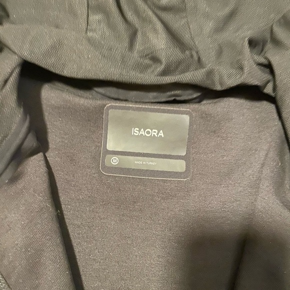 Isaora Taped Seam Hoodie Black on Black Men’s M - Picture 12 of 13